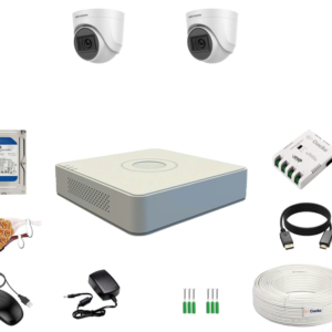 Hikvision 2mp 2 camera set indoor with 4ch dvr