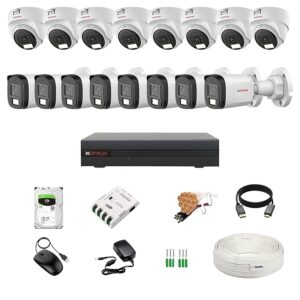 cpplus 2.4 mp camera 6 bullet 2 dome cam